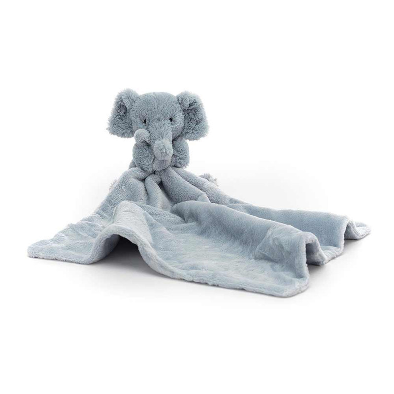 Peluche éléphant & carré de tissu Snugglet Elephant Soother Jellycat