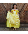 Robe jaune de la Belle 5-6 ans Great Pretenders
