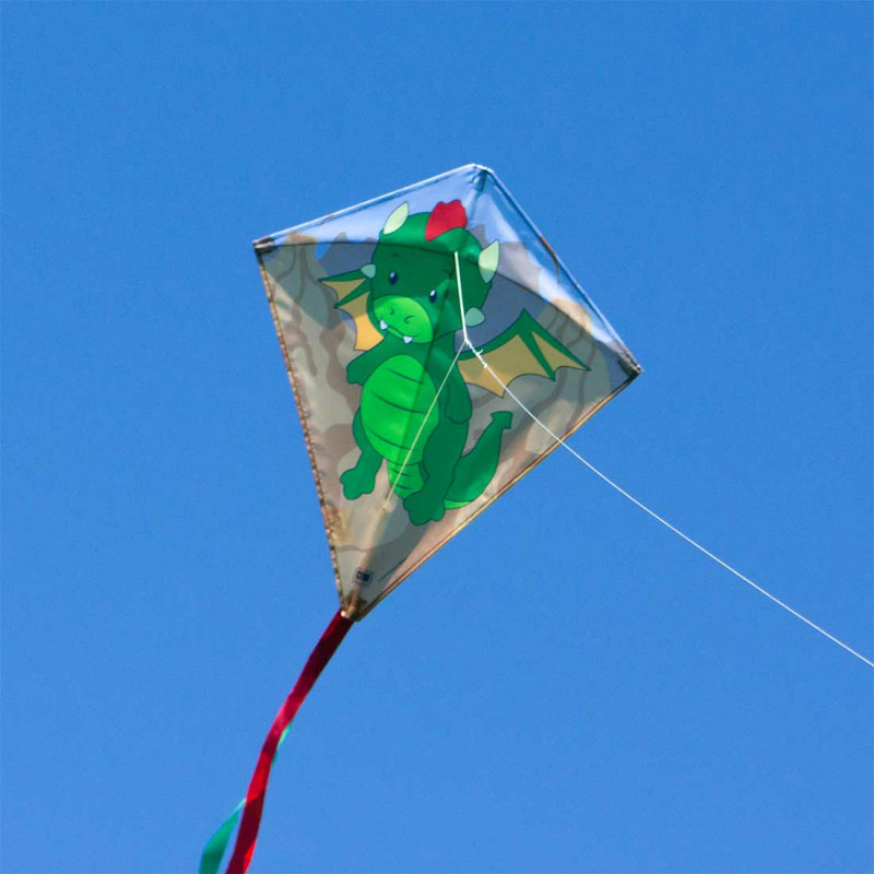 Cerf-volant dragon vert enfant CIM - MaloJouets