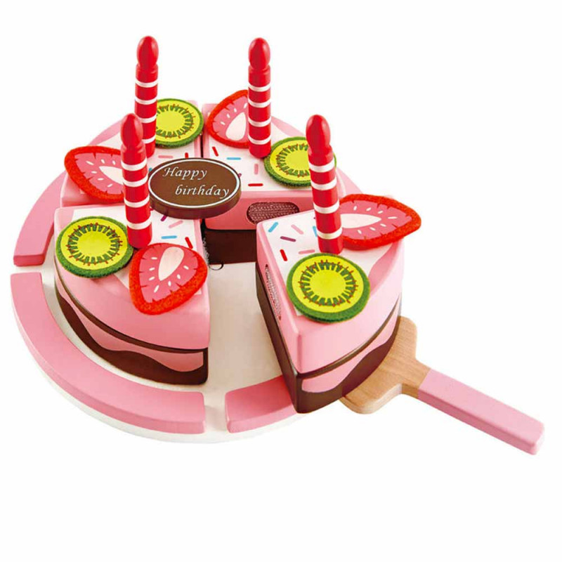 Le gâteau d'anniversaire et la pelle à tarte en bois E3140