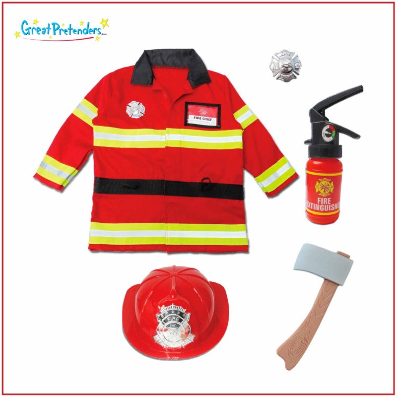 Costume pompier avec accessoires