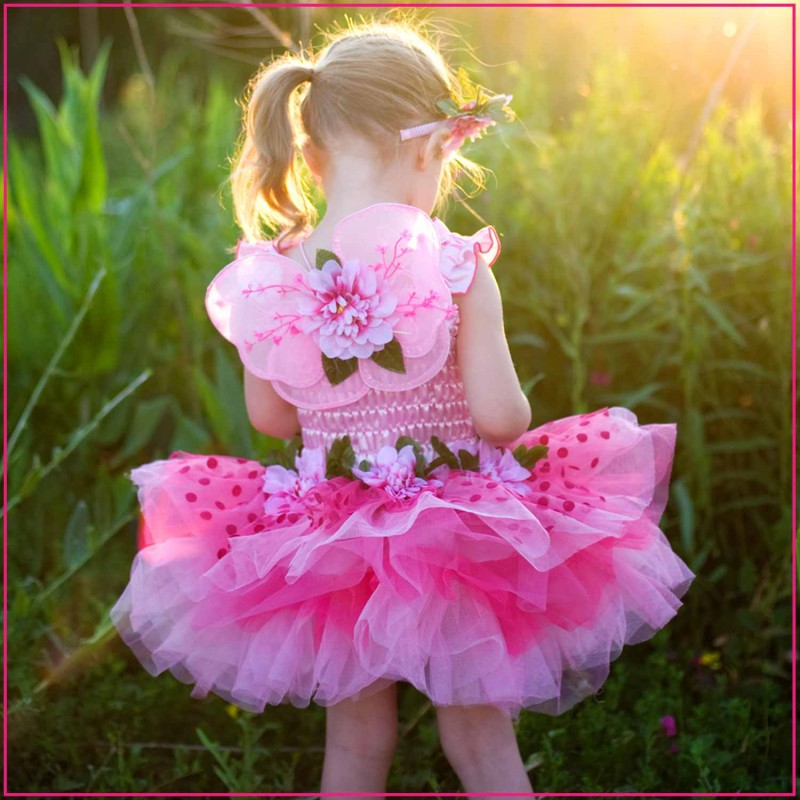 Costume Robe fée des fleurs 5-6 ans - Mise en scène petite fille