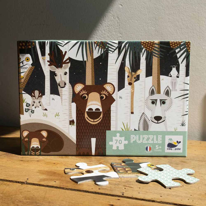 puzzle animaux de la forêt fabriqué en France