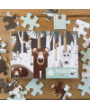 Puzzle enfant Winter Wildlife 70 pièces de Coq en Pâte