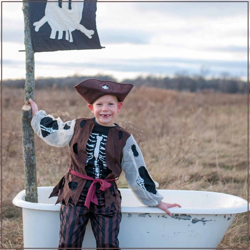 Déguisement Pirate pour les enfants avec chapeau