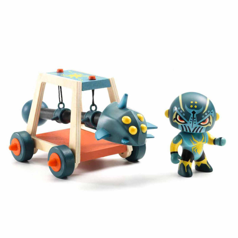 La figurine chevalier Spider Attack et son bélier Arty Toys DJ06750