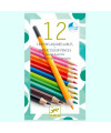 Pochette 12 crayons aquarellables de Djeco