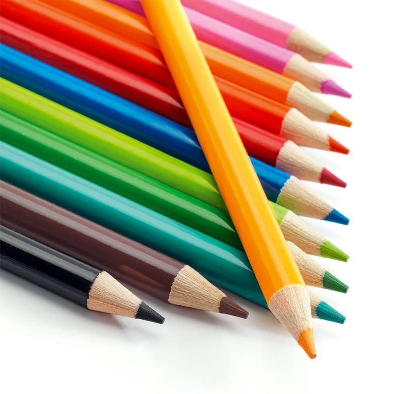 Les 12 crayons de couleurs Djeco DJ08824