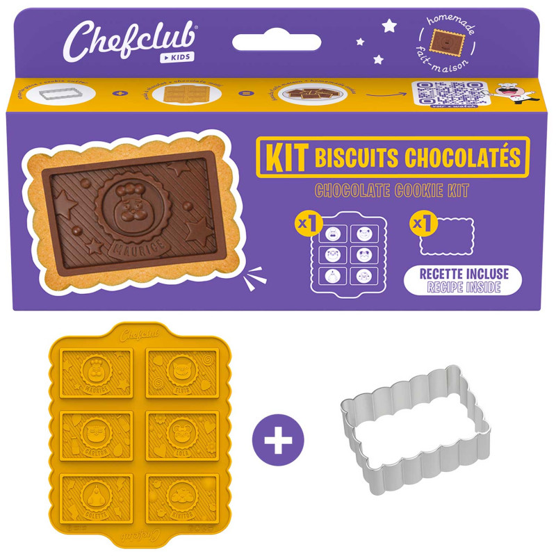 Chefclub kids kit pour préparer des biscuits chocolatés