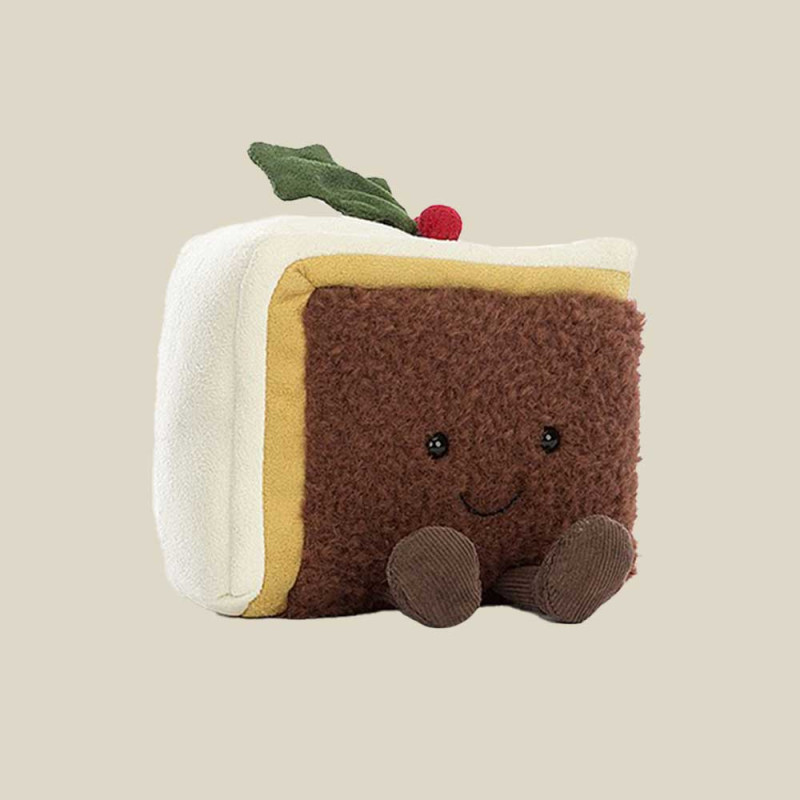 Peluche tranche de gâteau de Noël Amuseable Jellycat