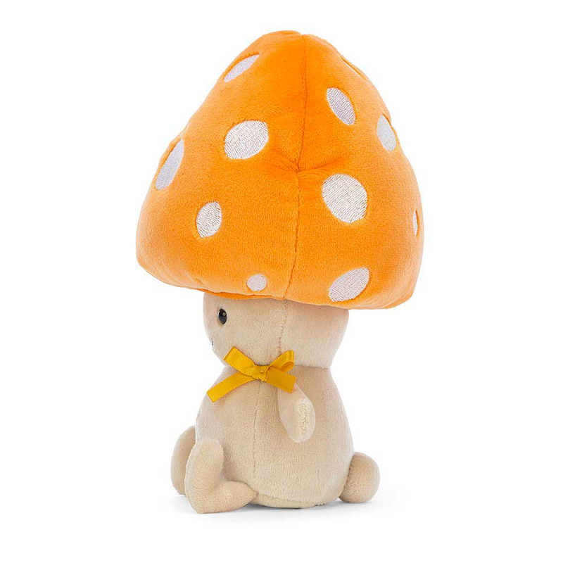 petit champignon doudou chapeau orange
