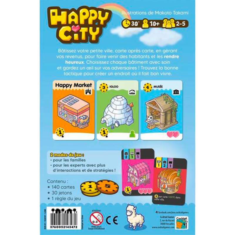 Règles du jeu Happy City Asmodee
