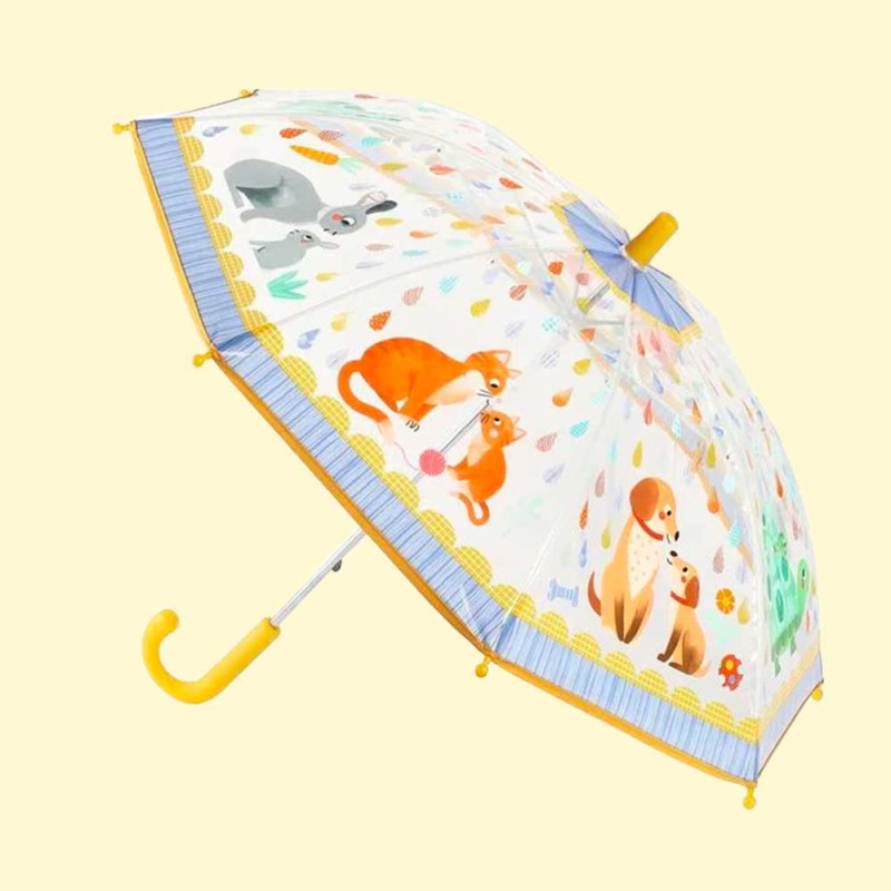 Petit parapluie maman & bébé transparent de Djeco