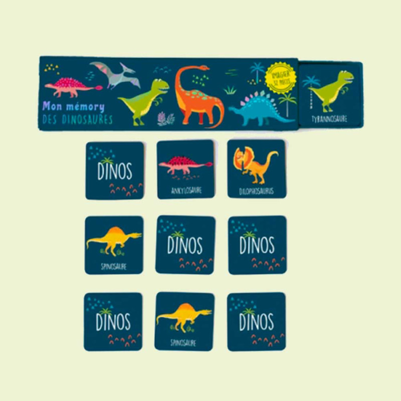 Mon mémory des Dinosaures Edition Cartes d'Art