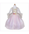 Robe de la princesse rose d'or fille 7-8 ans