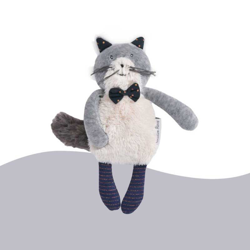 Petite peluche chat Fernand Les Moustaches Moulin Roty 666008