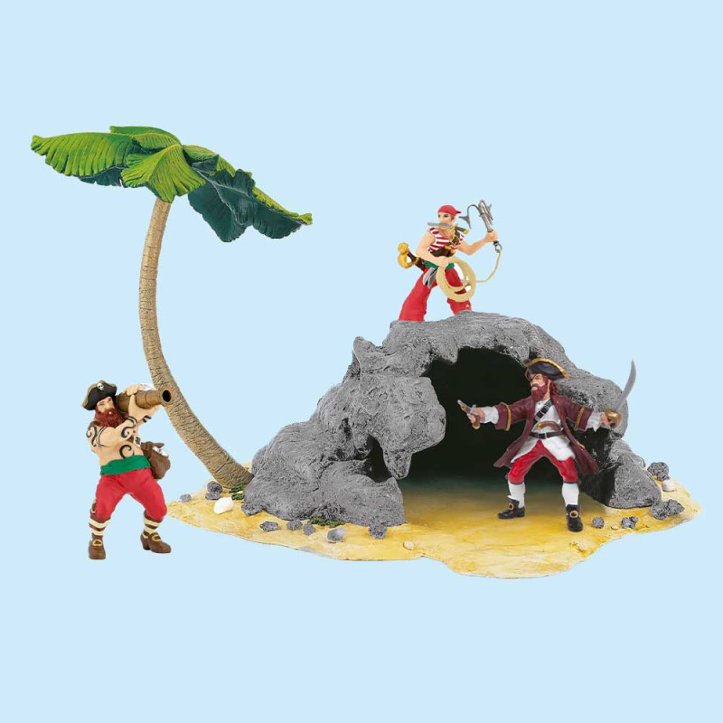 Environnement figurines L'île Pirate de Papo 60252