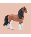 Figurine cheval de trait Clydesdale de Papo 51571