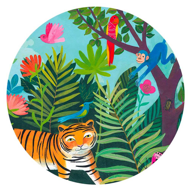 Détail illustration puzzle tigre