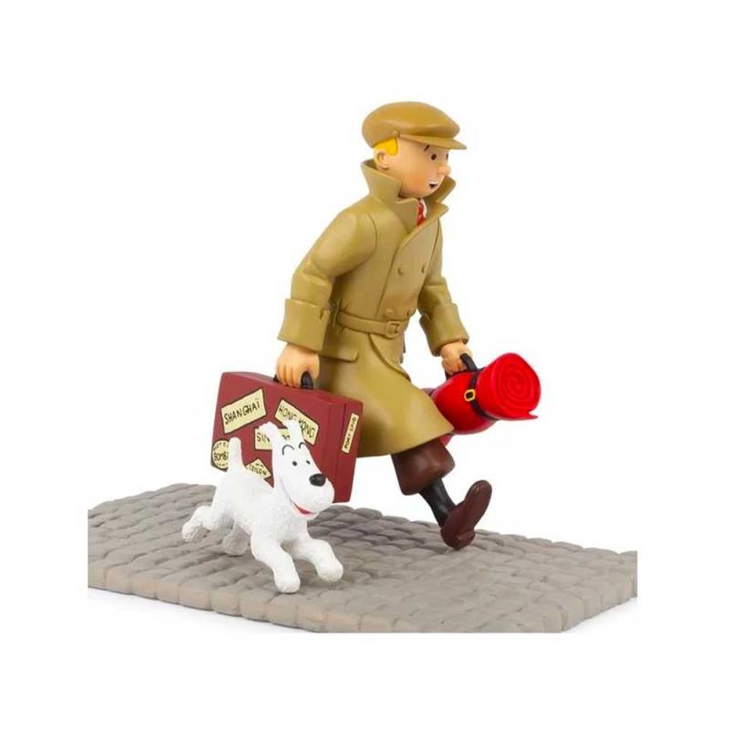 Figurine résine Tintin & Milou "Ils arrivent" de Tintinimaginatio  (2022)