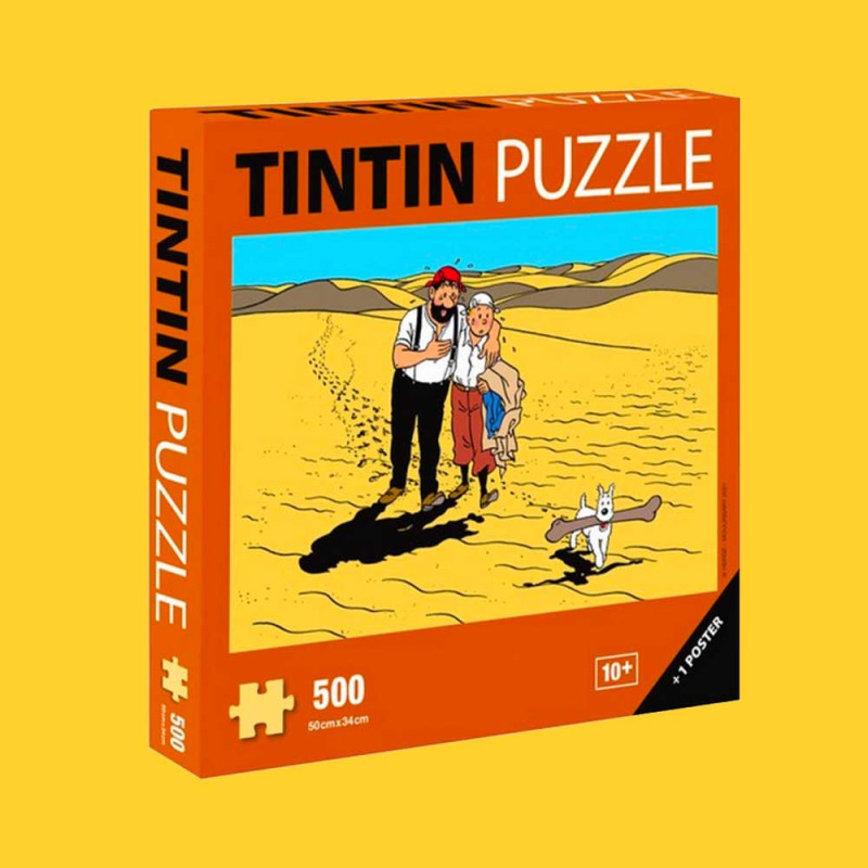 Puzzle Tintin Le pays de la soif + poster de Tintinimaginatio 81552