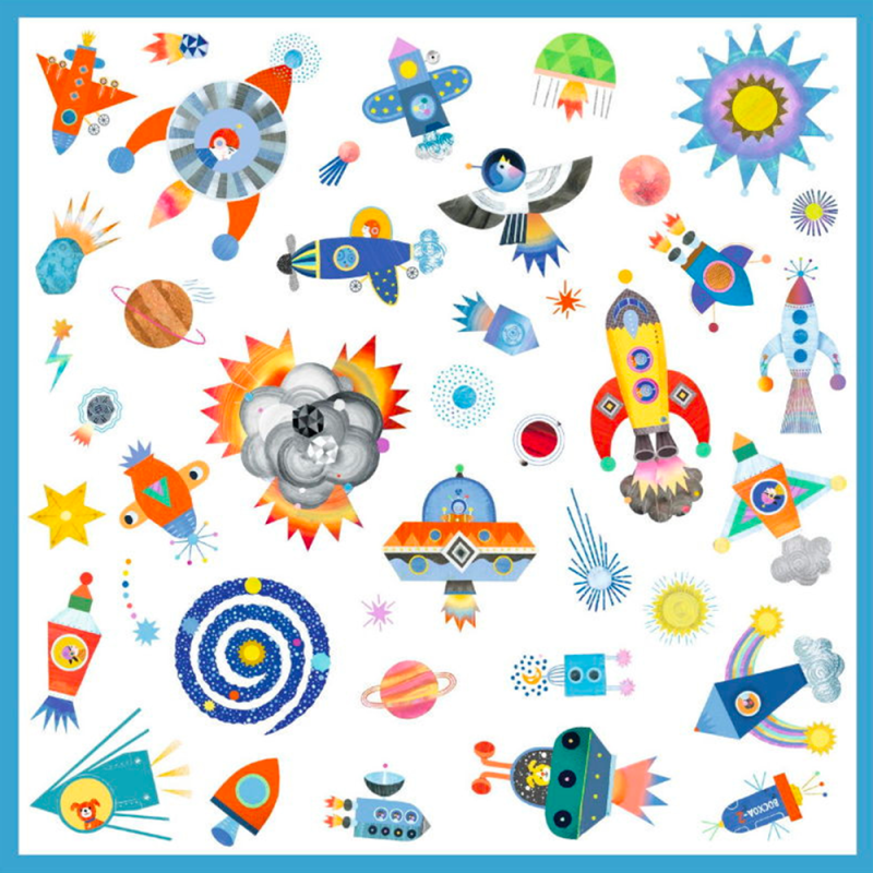 Stickers Interstellaires 160 Autocollants Djeco