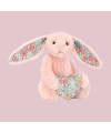 Peluche lapin avec Coeur Blossom Blush de Jellycat