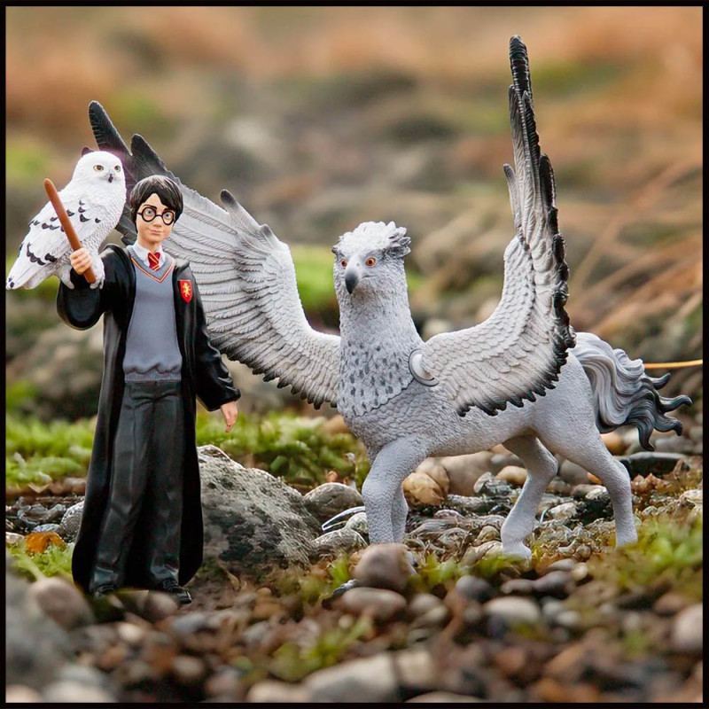 Back Harry et Hedwige Mise en scène Figurines Saga Harry Potter
