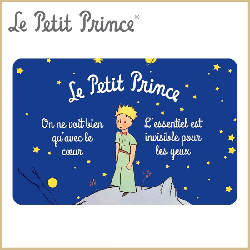 Set de table Petit Prince dans la nuit étoilée avec citation