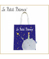 Tote Bag le Petit Prince Bleu Marine Nuit Etoilée