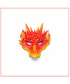 Masque dragon déguisement Great Pretenders - Rouge