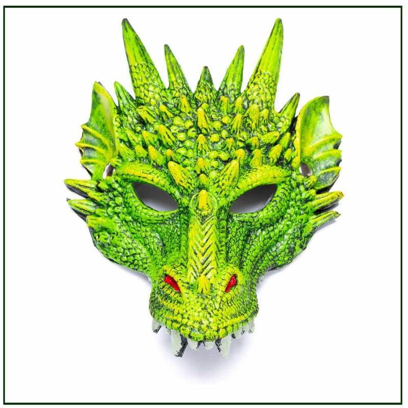 Masque Dragon vert de Great Pretenders