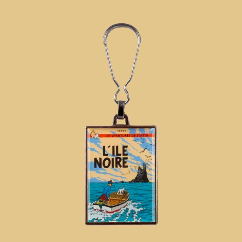 Porte-clés métal - L'Île noire Tintinimaginatio