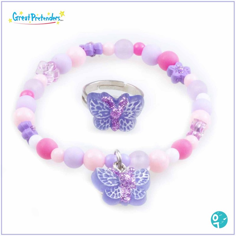 Ensemble bracelet et bague Butterfly/Papillon