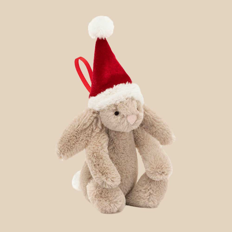 Peluche lapin bashful décoration de Noël de Jellycat