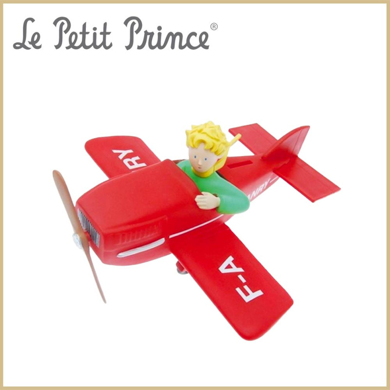 Tirelire Le Petit Prince Avion Rouge - Plastoy