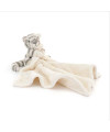 Doudou couverture tigre blanc bashful de Jellycat