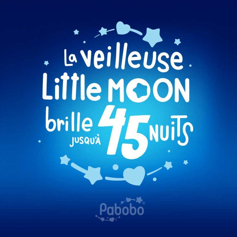 La veilleuse Little Moon brille jusqu'à 45 nuits