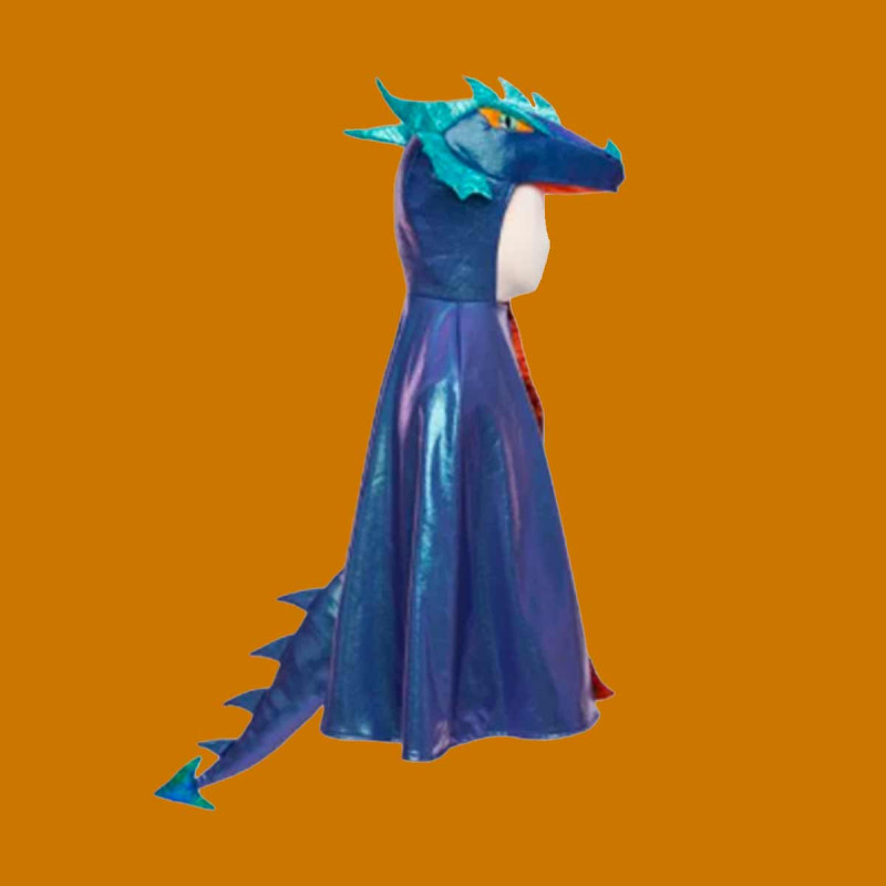 Déguisement Dragon bleu irisé