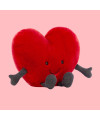Grande Peluche coeur rouge Amuseable de Jellycat