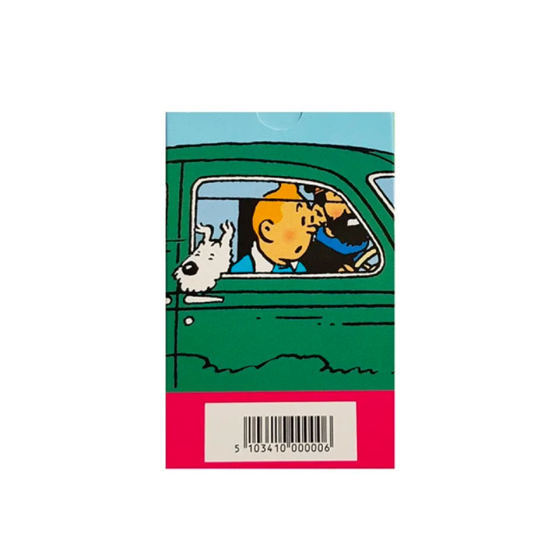 Jeu de cartes - Tintin et les voitures
