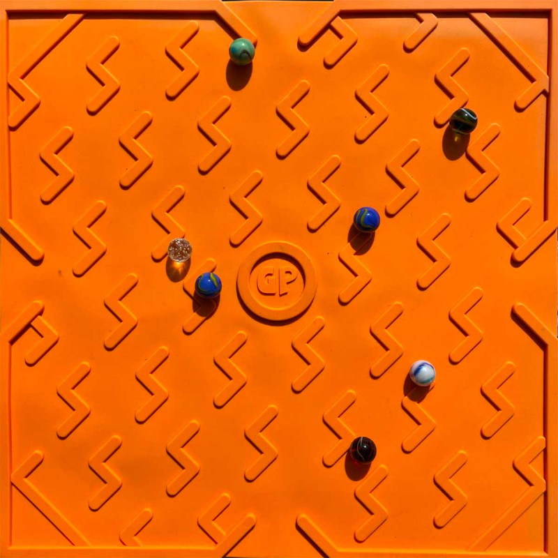 Game plak orange - plaque de jeu de billes