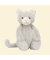 Peluche chat gris bashful (medium) de Jellycat