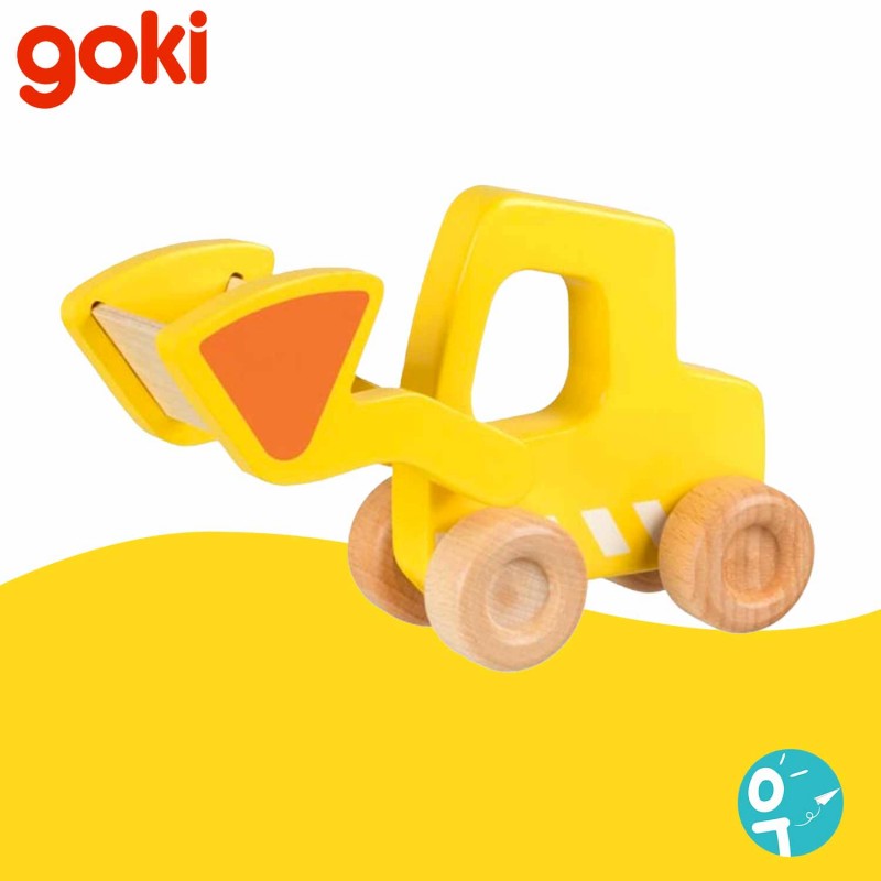 Tracteur chargeur de chantier en bois de Goki
