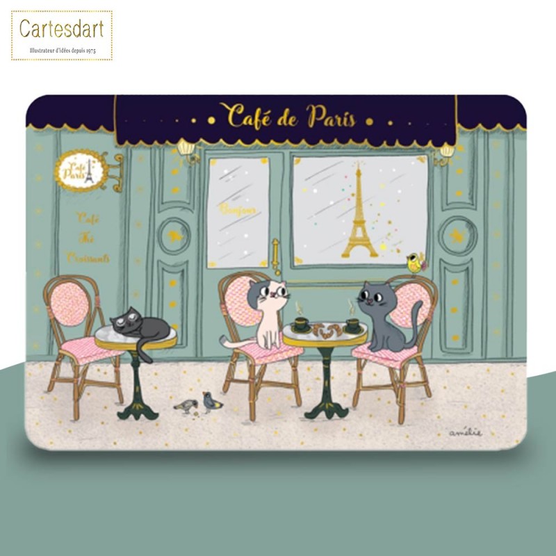 Set de table pour enfant - Le café de Paris - Cartesdart