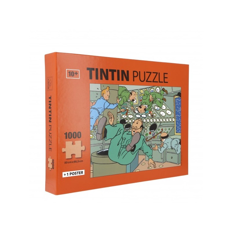 Puzzle Tintin et ses amis dans l'espace 1000 pièces Moulinsart