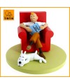 Figurine Tintin fauteuil rouge Moulinsart