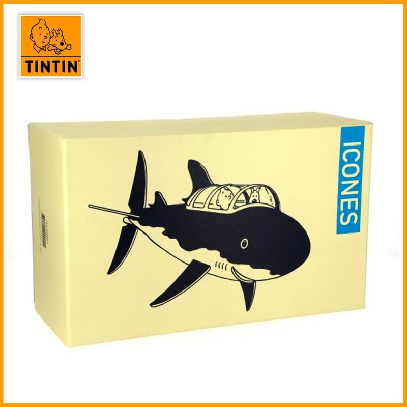Figurine de Tintin dans le sous-marin Moulinsart - la boite/packaging