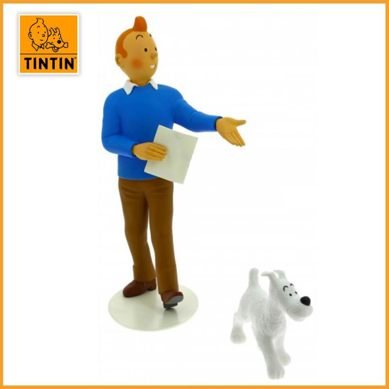 Statuette Tintin & Milou de la collection Musée Imaginaire - Figurine résine Tintin