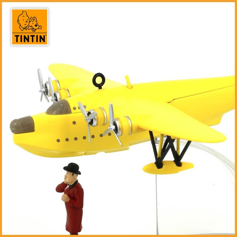 Avion jaune Nestor Tintin - Les 7 boules de cristal -